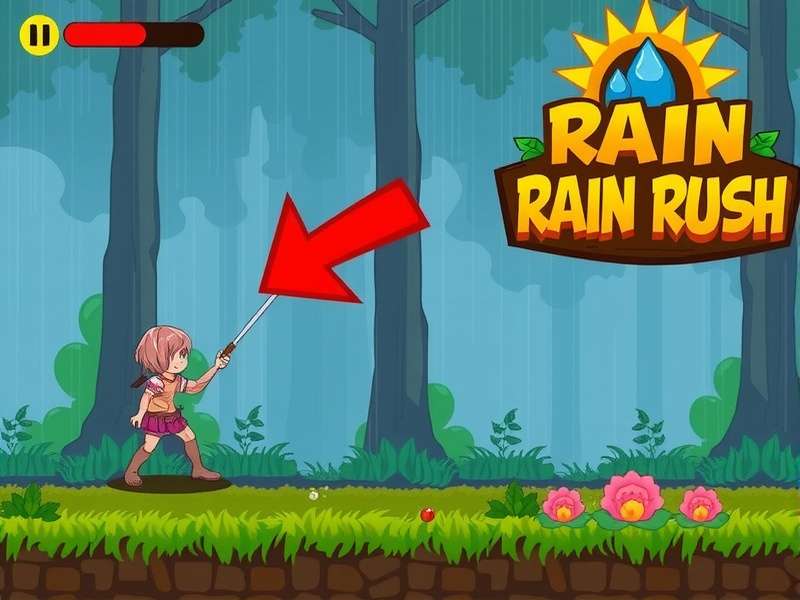 Rain Rush Game Screenshot
